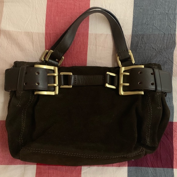 DKNY Vintage Suede/Leather Handbag - Picture 1 of 7